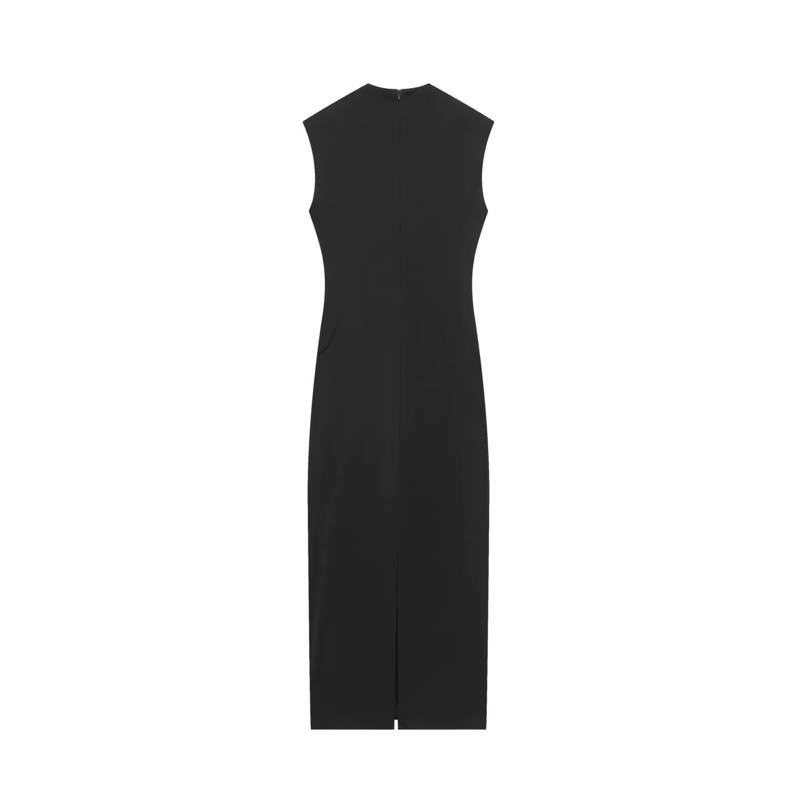 Sculpted Keyhole Midi Dress