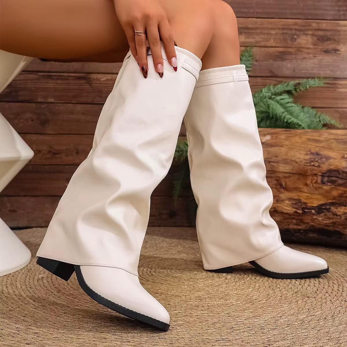 Soft Curve Slouch Boots