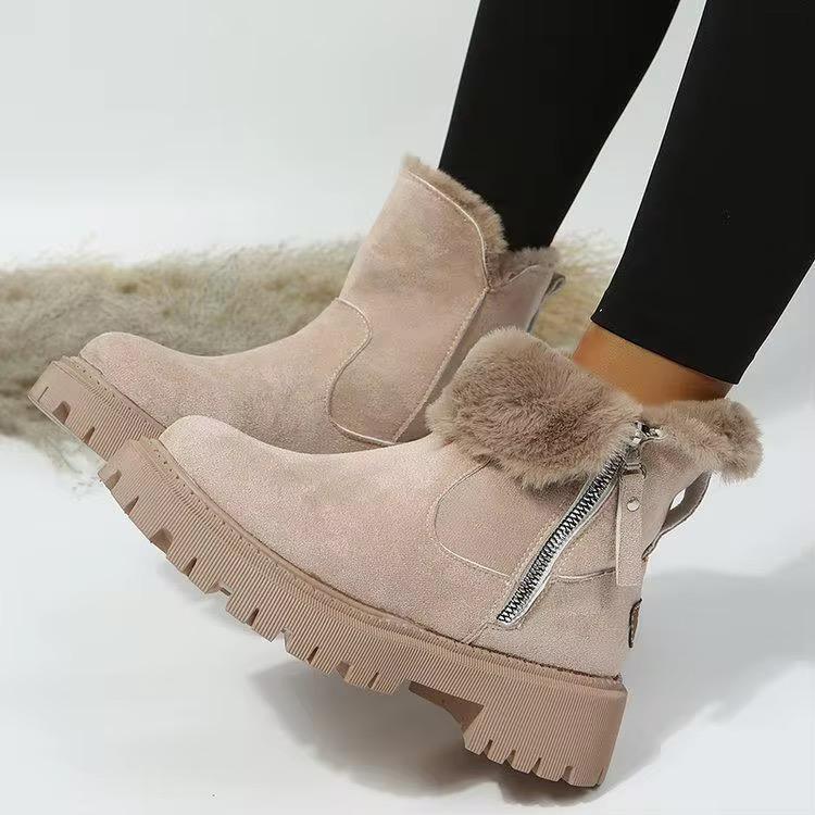 Fur-Lined Ankle Boots