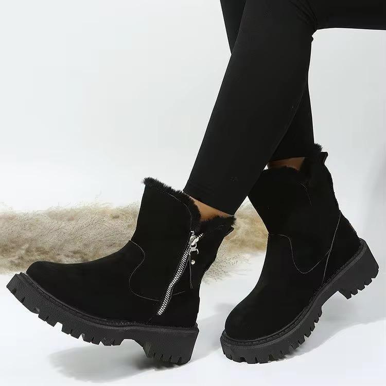 Fur-Lined Ankle Boots