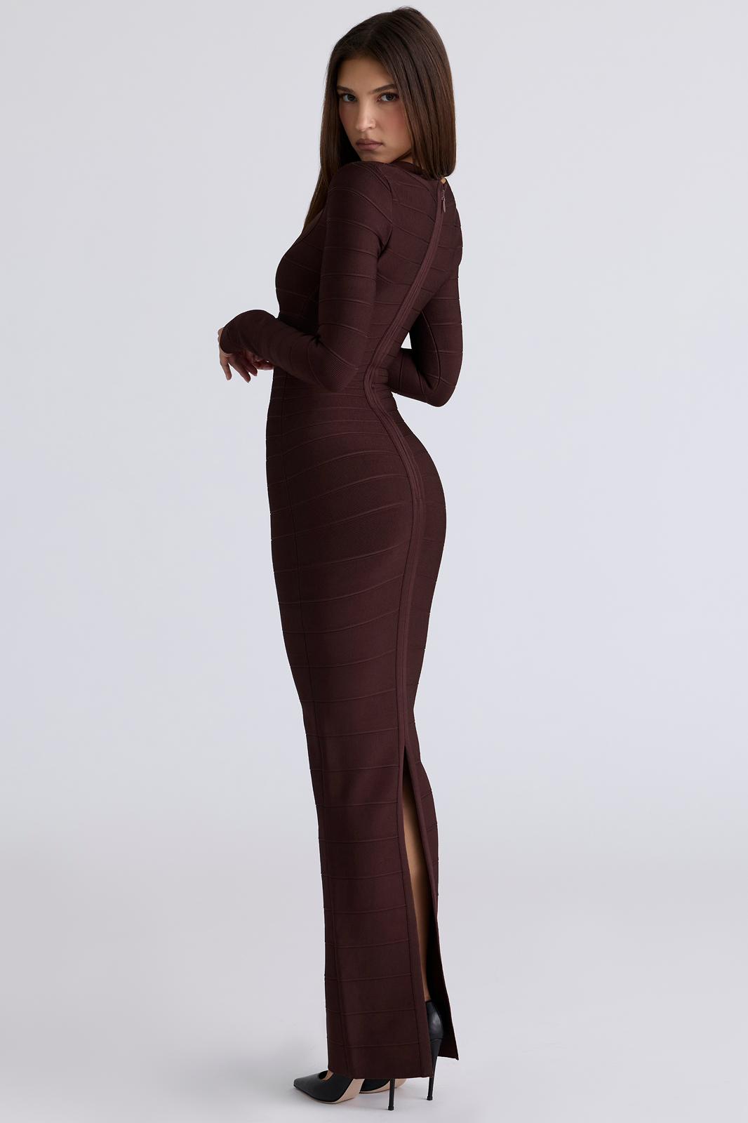 Chocolate Brown Maxi Dress