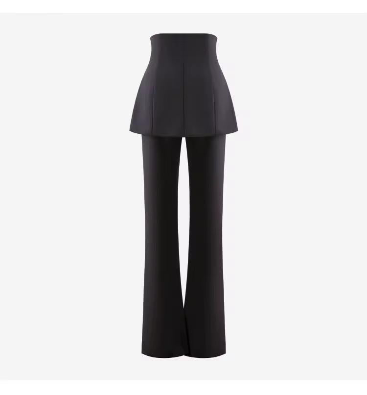 High-Waist Split Flare Pants