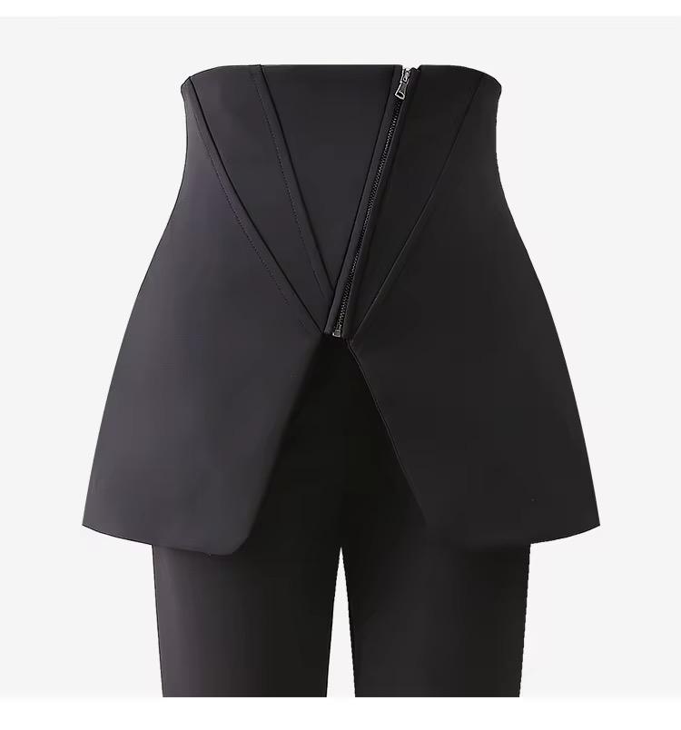 High-Waist Split Flare Pants