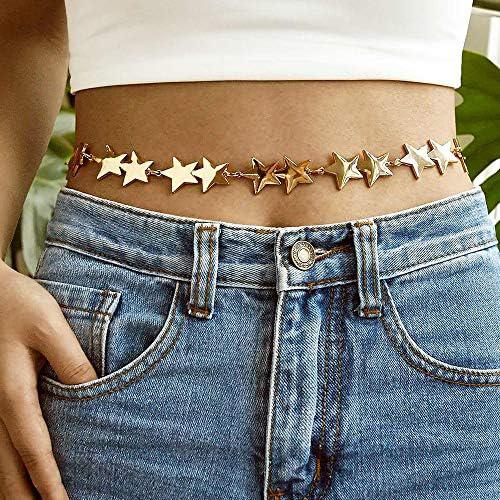 Star Pendant Body Chain Belt