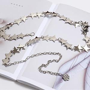 Star Pendant Body Chain Belt