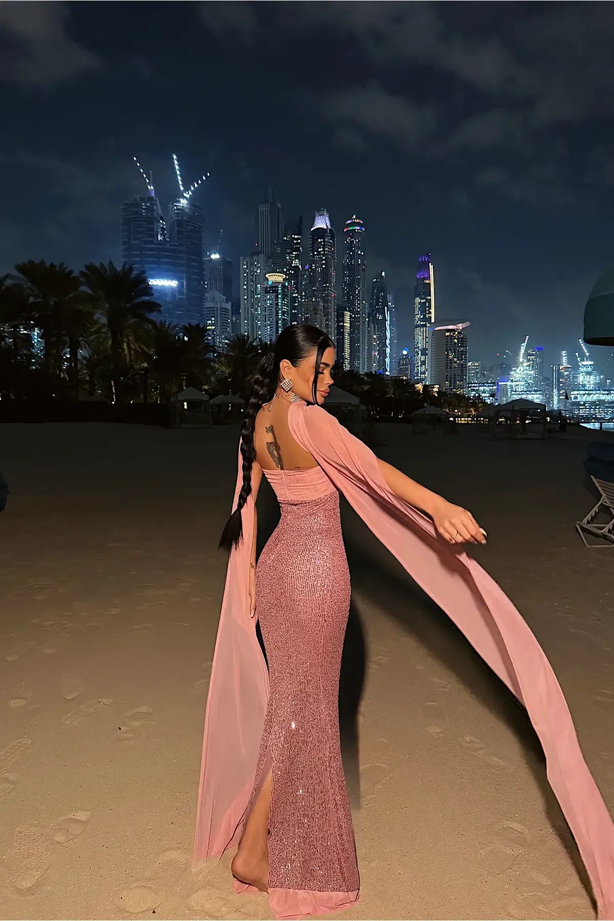 Sequin Strapless Dress