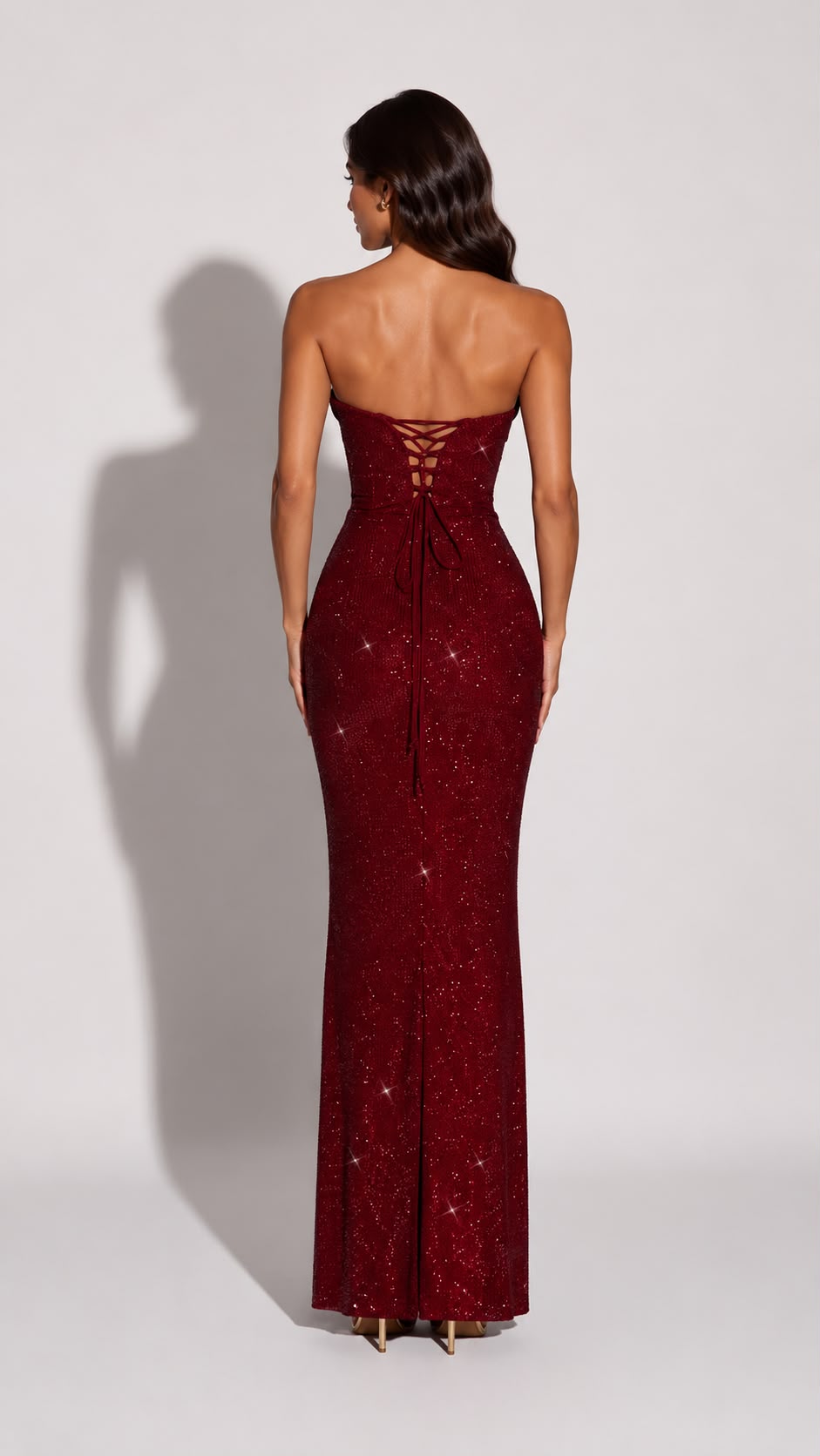 Lumiera Diamond Backless Gown