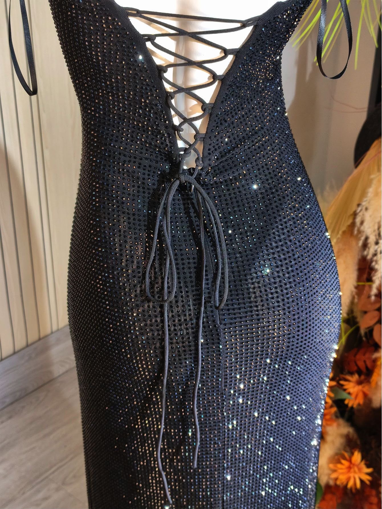 Lumiera Diamond Backless Gown
