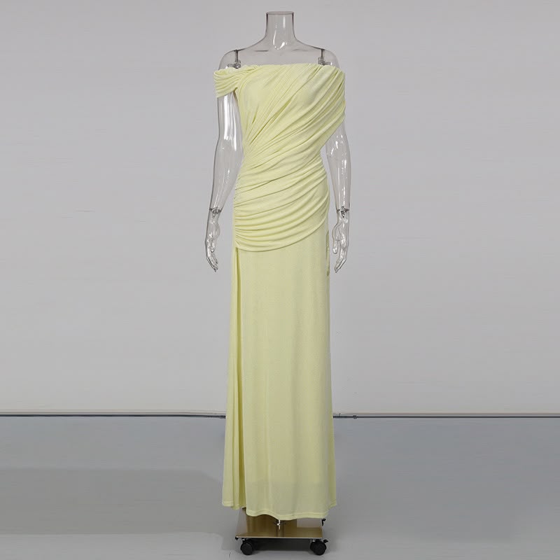 Lunavelle Halter Maxi Dress