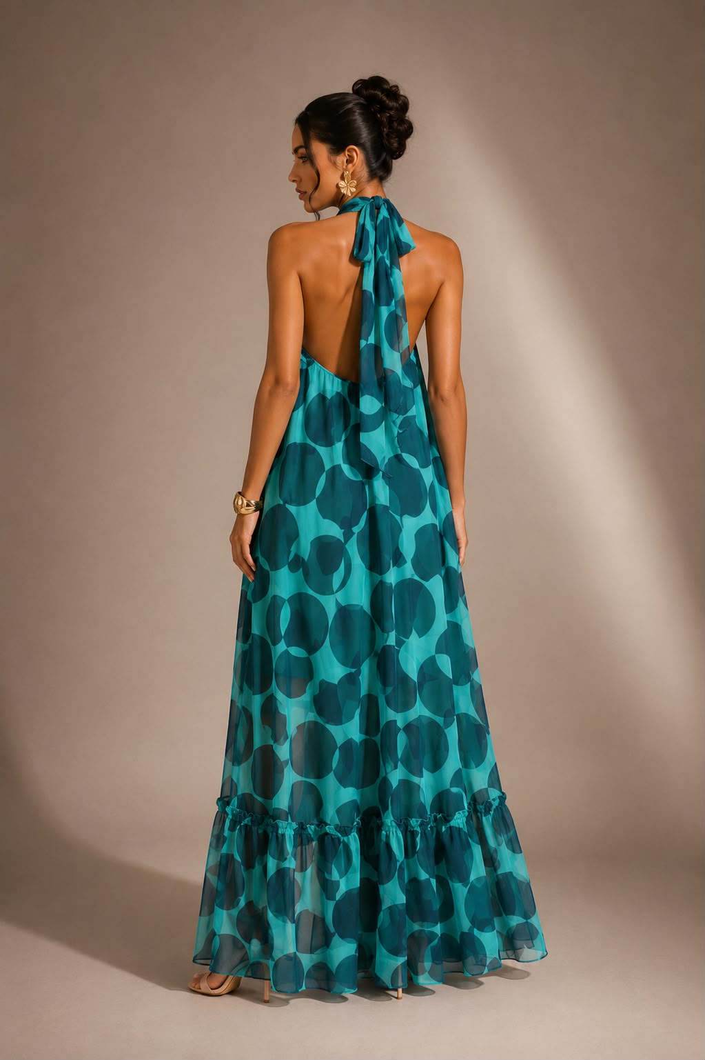Aurevienne Halter Maxi Dress