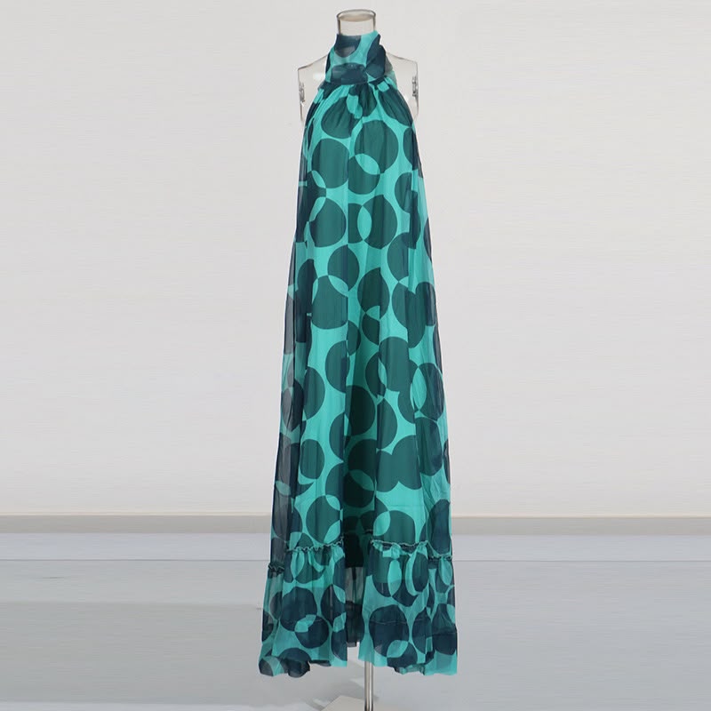 Aurevienne Halter Maxi Dress