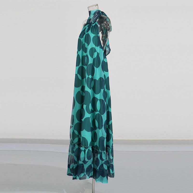 Aurevienne Halter Maxi Dress