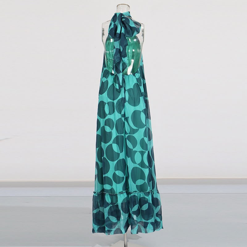 Aurevienne Halter Maxi Dress