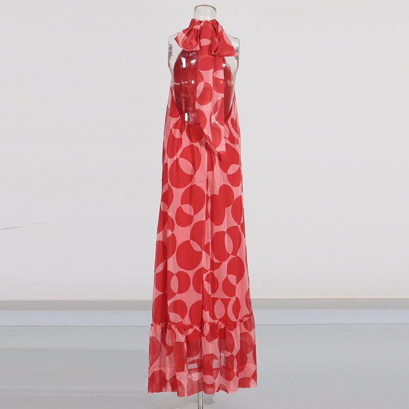 Aurevienne Halter Maxi Dress