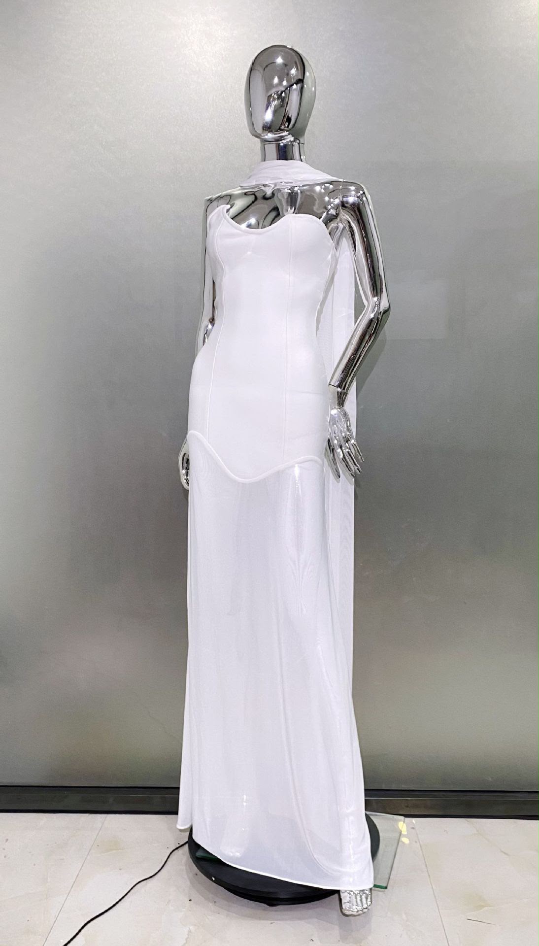 Maristelle Printed A-Line Dress