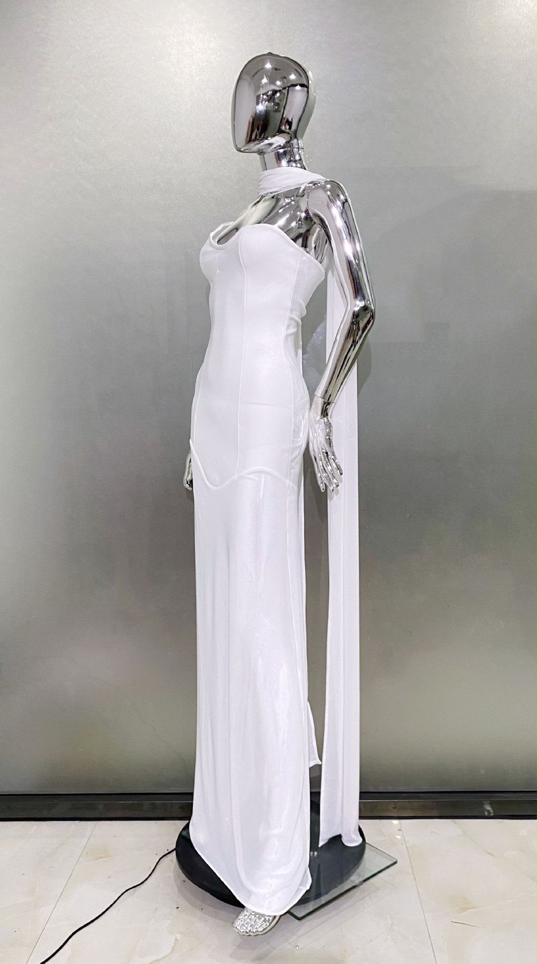 Maristelle Printed A-Line Dress