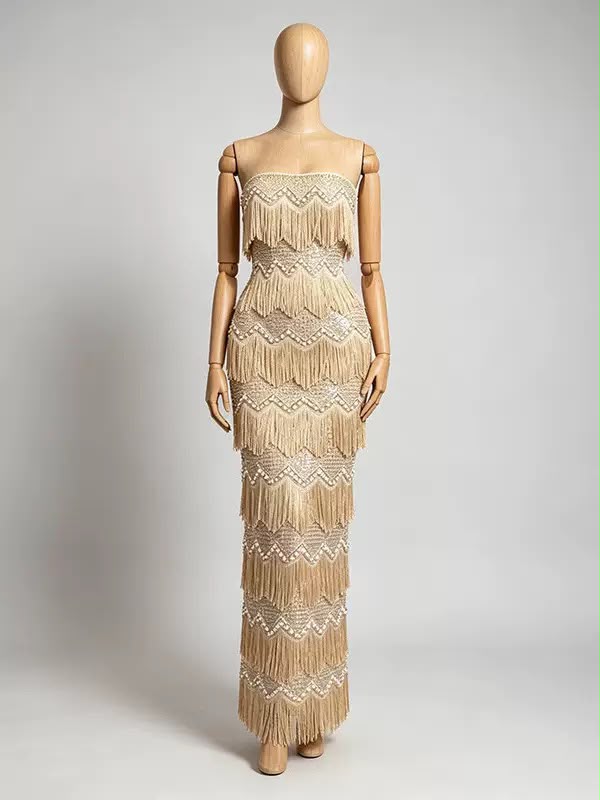 Champagne Tassel Fairy Gown