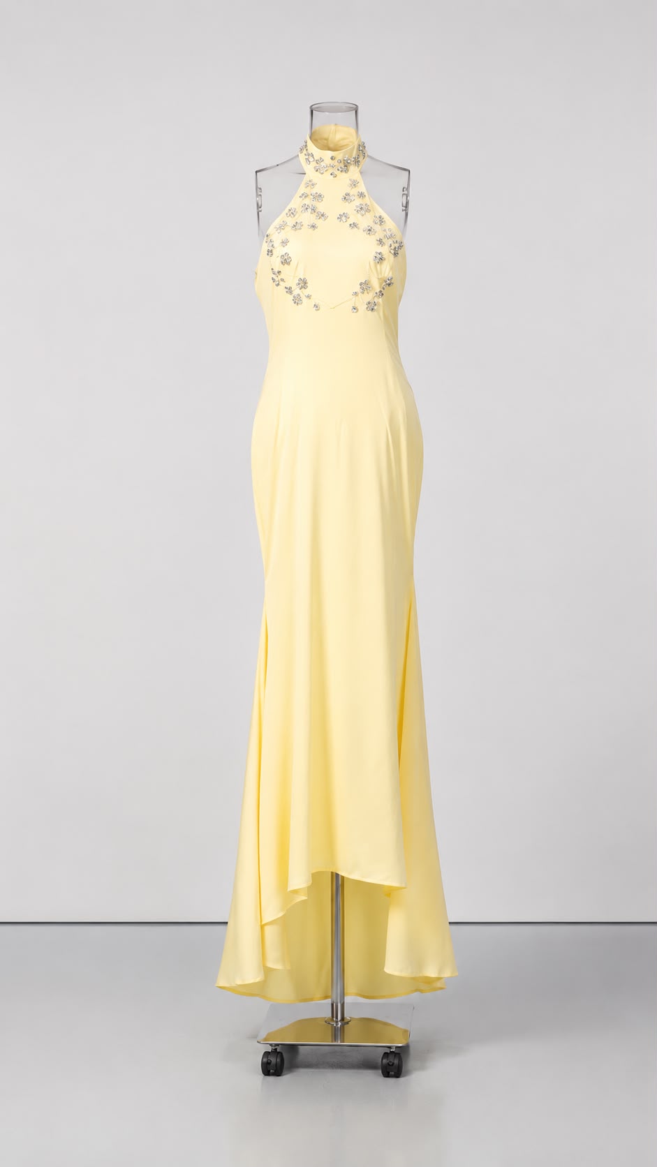 Soleil Diamond Halter Maxi Dress