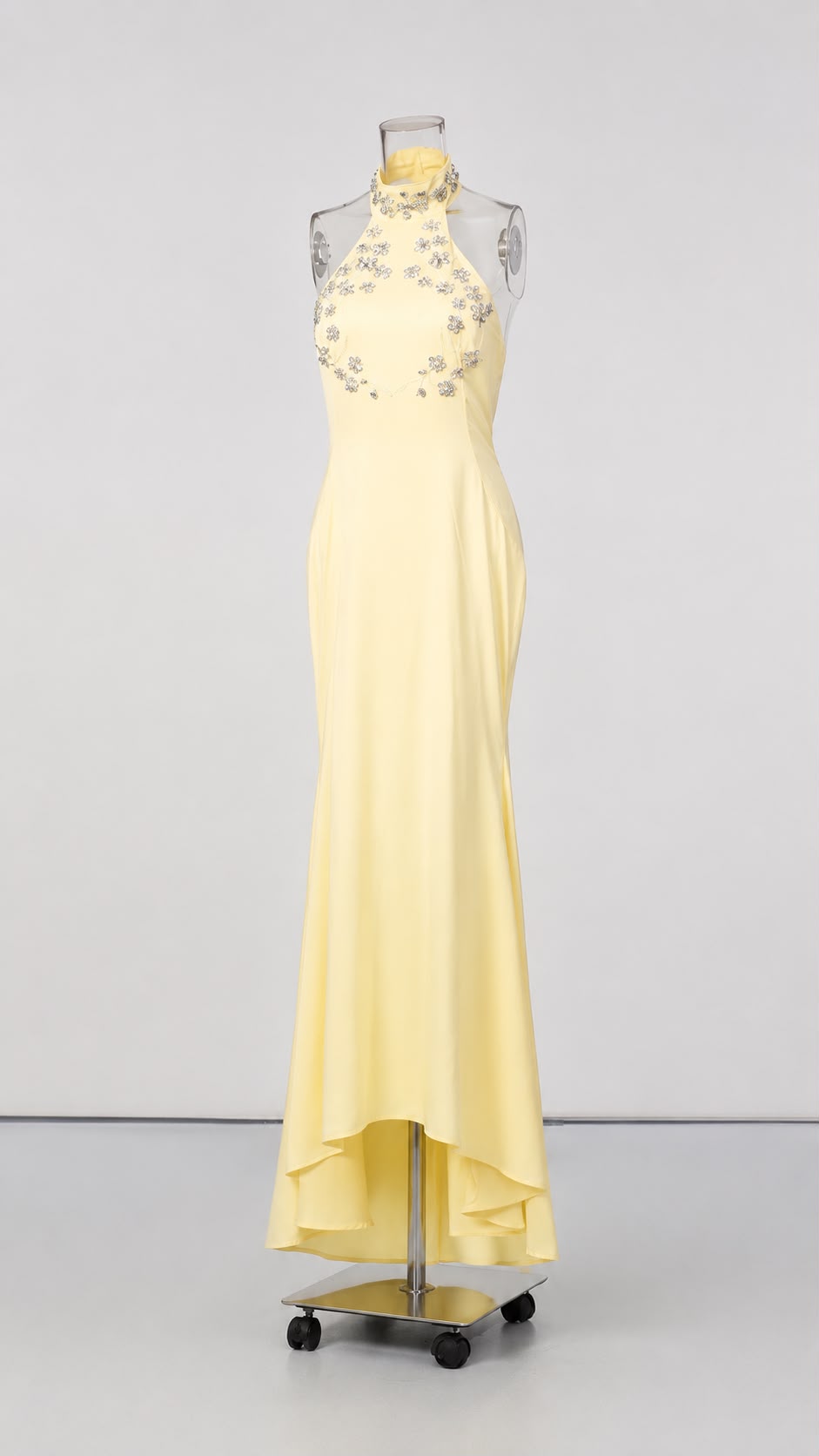 Soleil Diamond Halter Maxi Dress