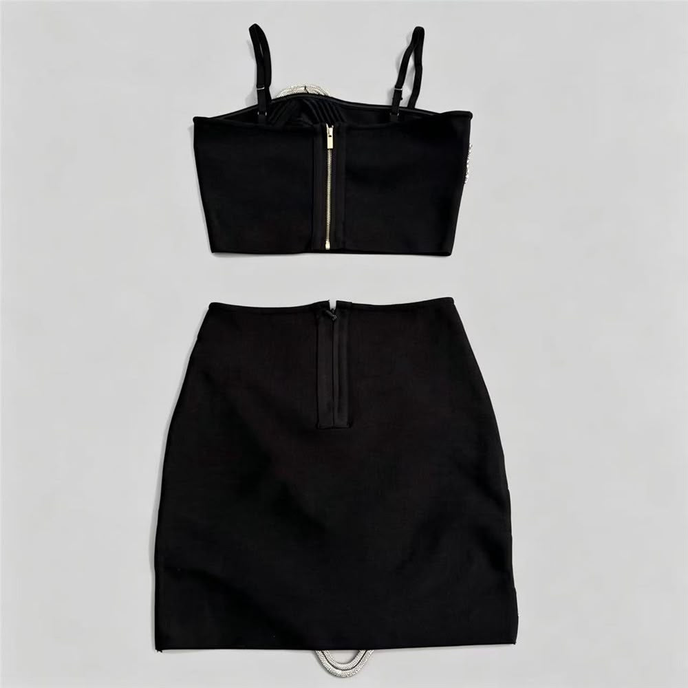 Stars Crystal Skirt Set