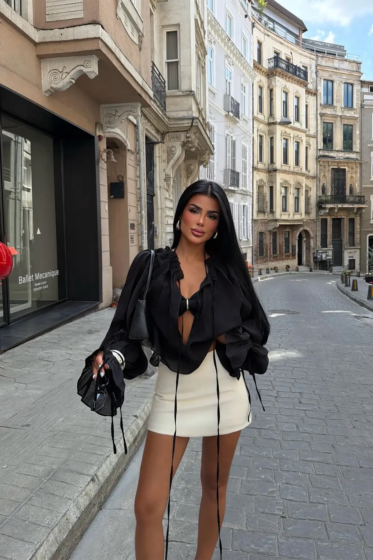Black Gite Blouse