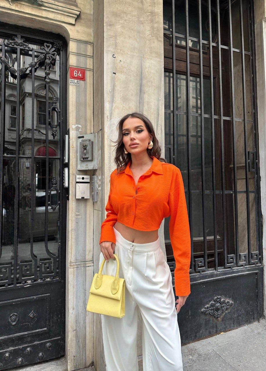 Sarli Crop Shirt - MD Fashionwear