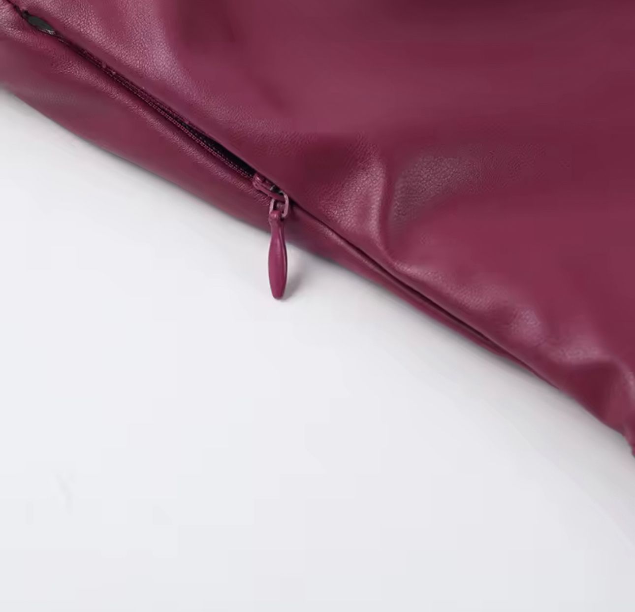 Bordeaux Allure Leather Gown