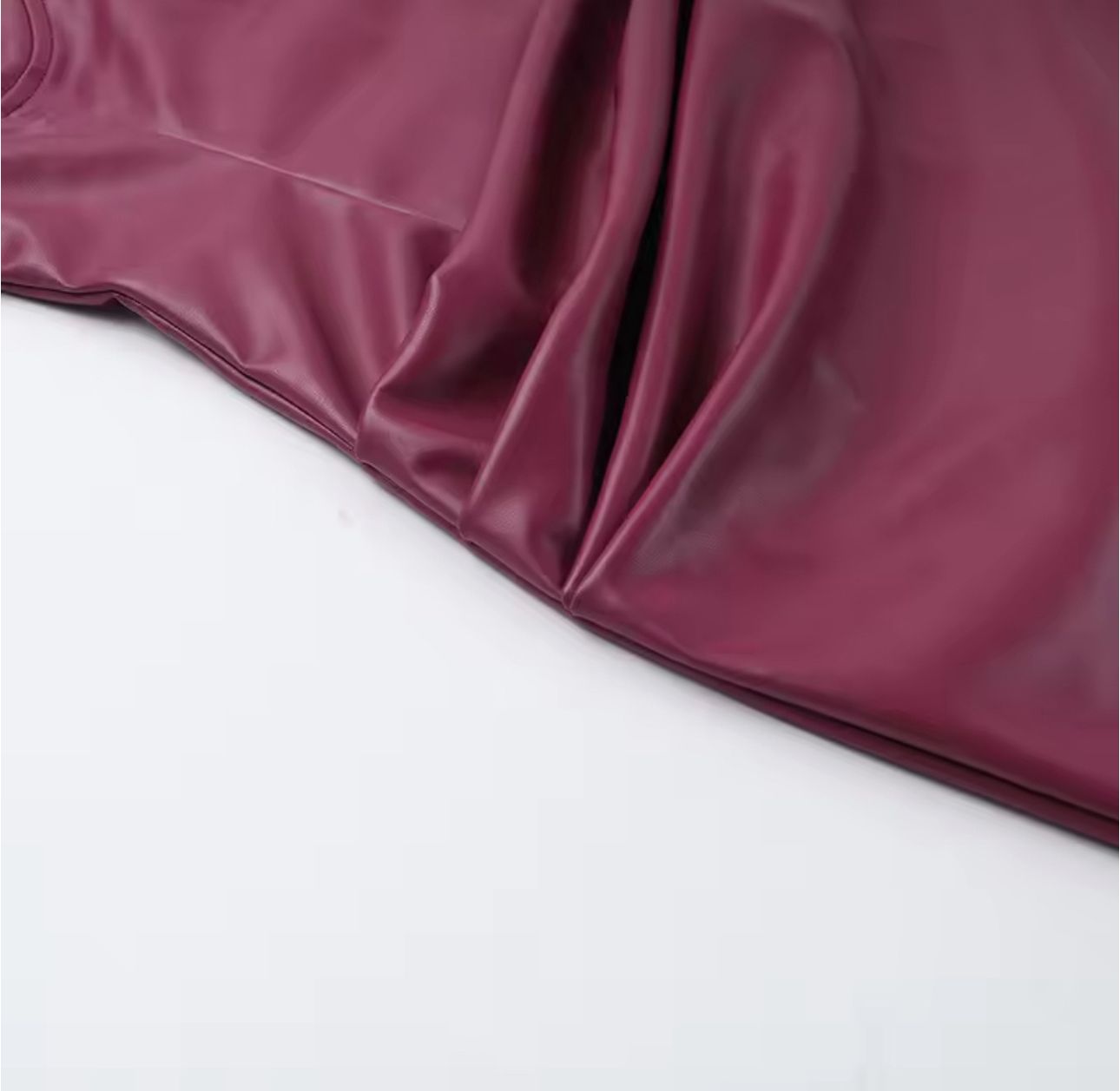 Bordeaux Allure Leather Gown