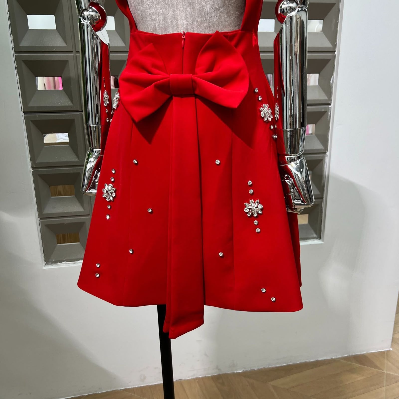 Aurelle Square Neck Mini Dress