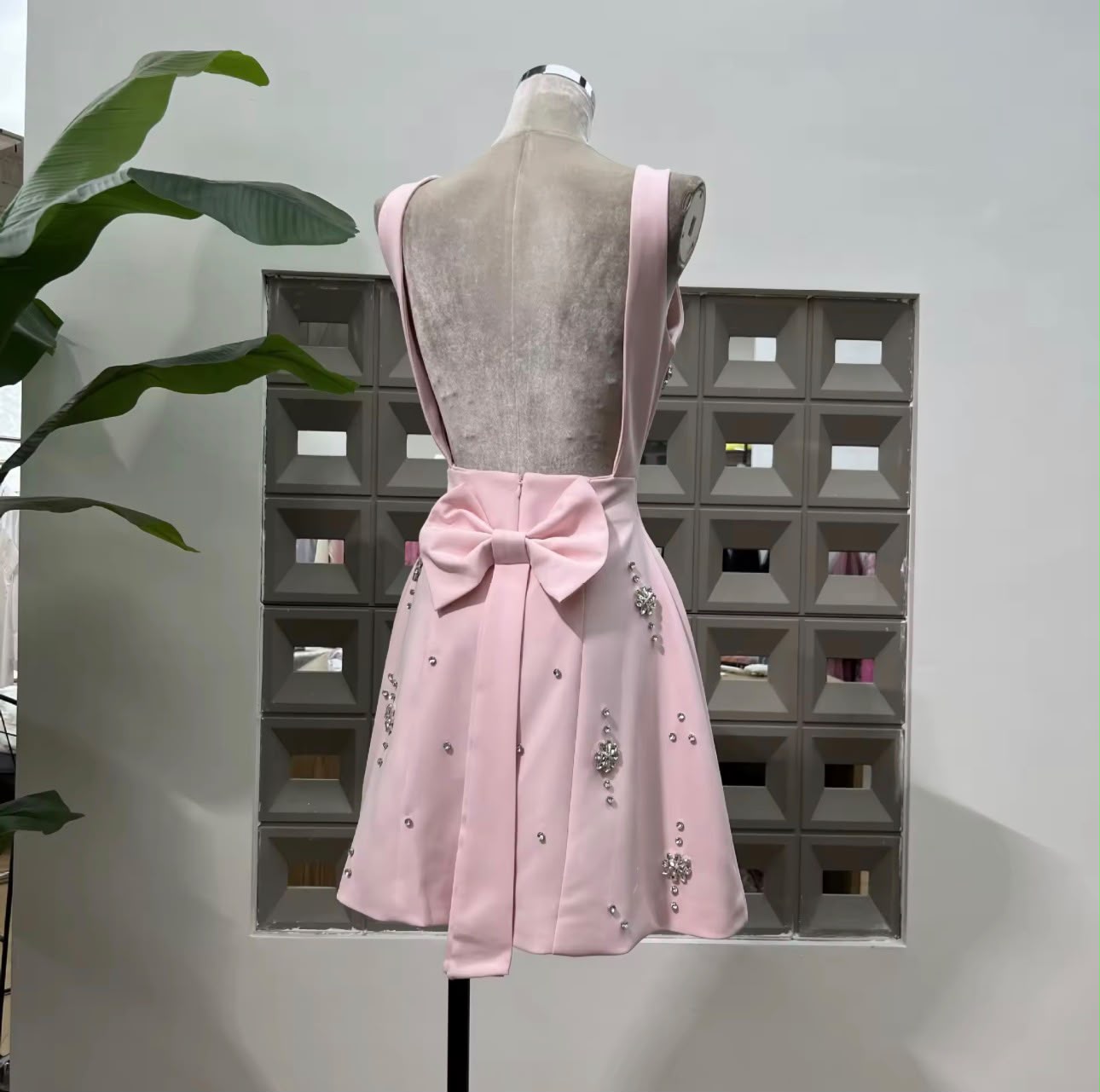 Aurelle Square Neck Mini Dress