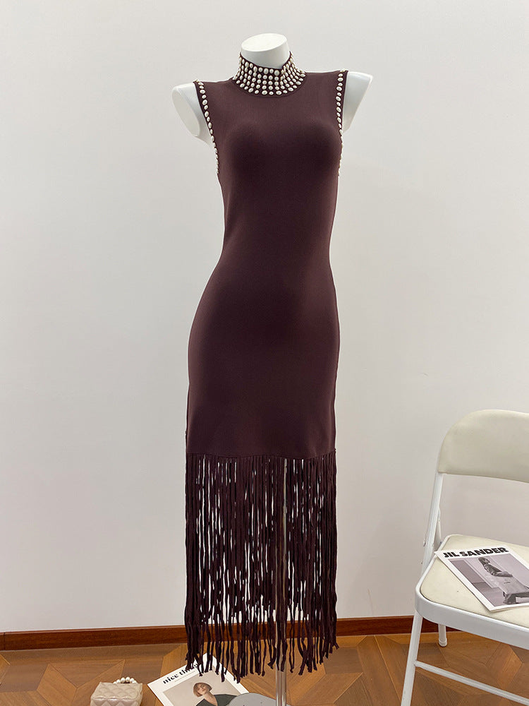 Aurex Rhinestone Maxi Dress