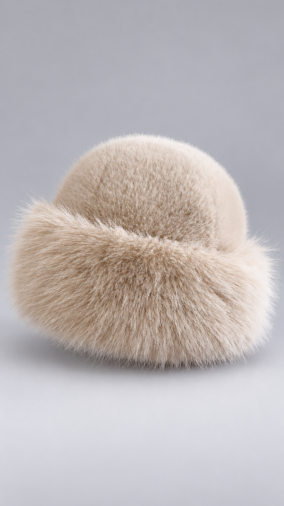 Tatiana Fur-Roll Cossack Hat — Beige product only