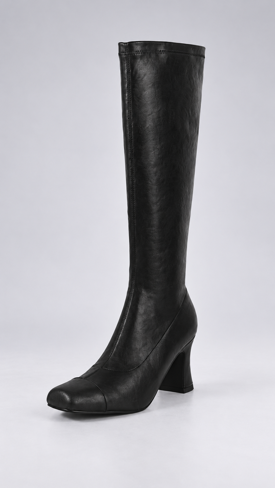 Linnette Side-Zip Knee Boot — Black product only