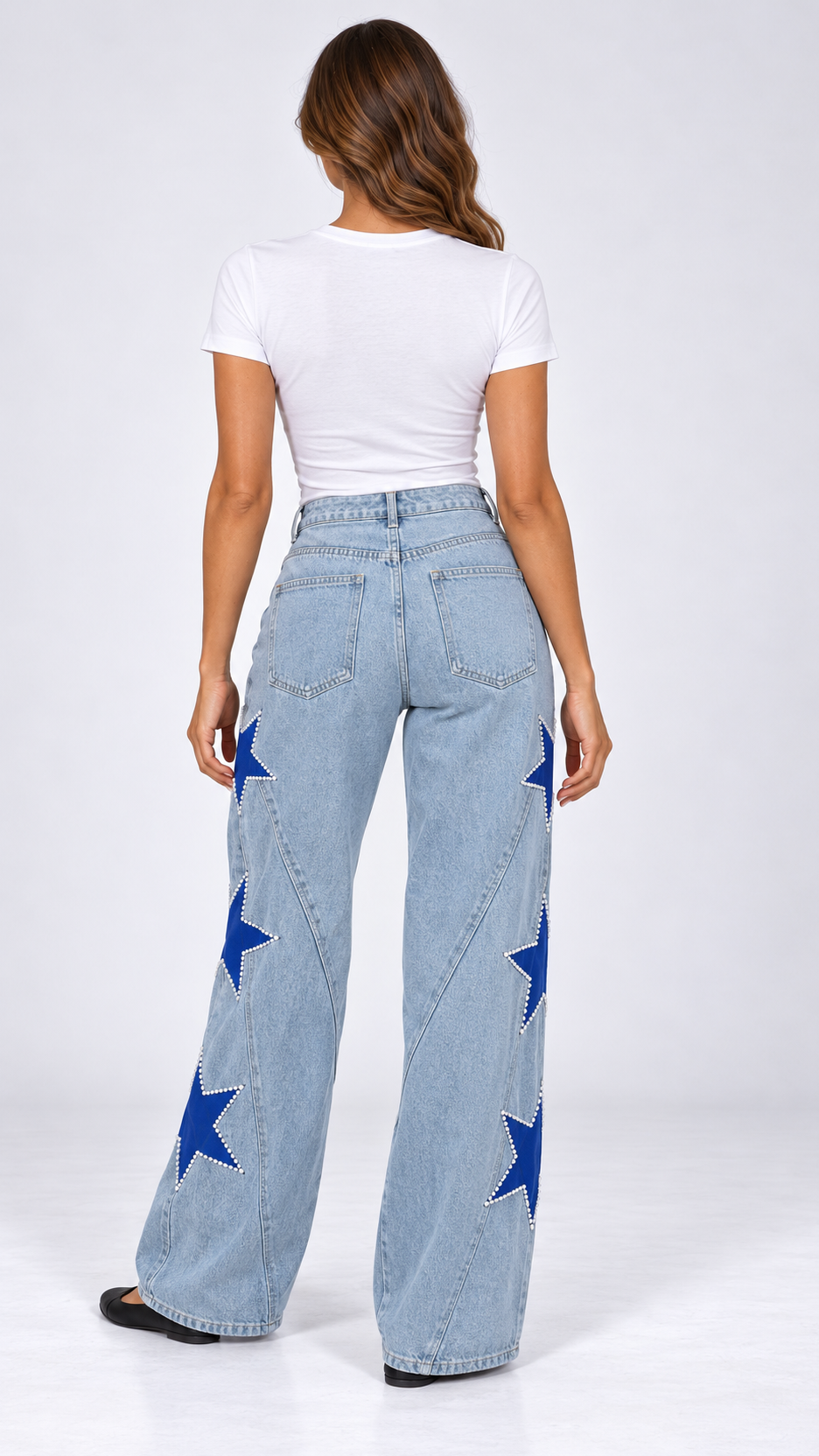 Astra Constellation Jeans — Blue model back