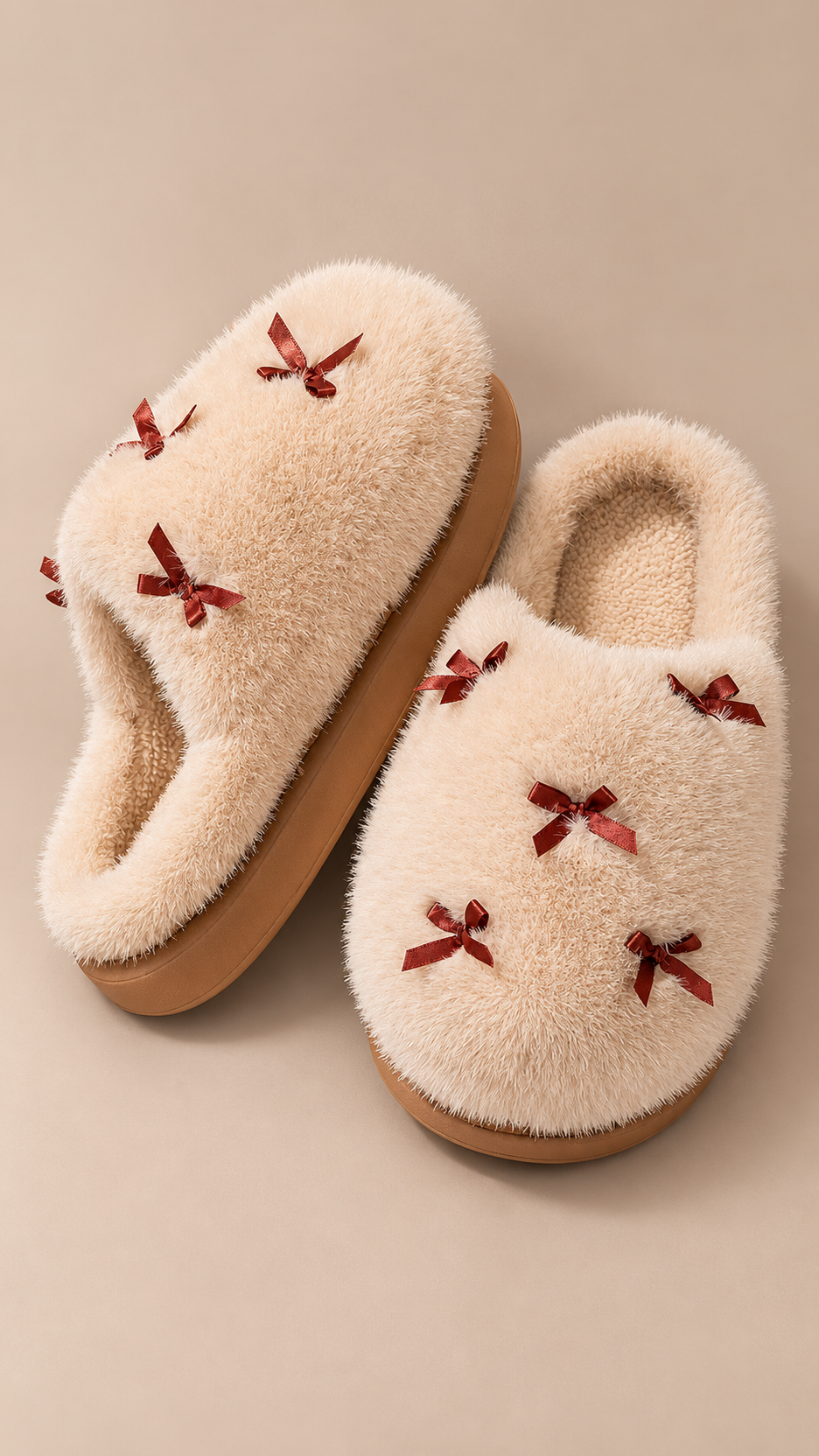 Delphine Cloud Slipper — Bow Khaki product only