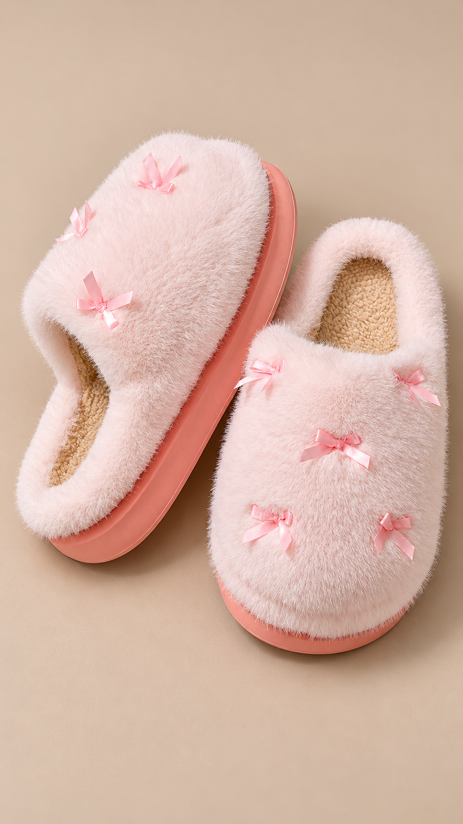 Delphine Cloud Slipper — Bow Pink product only