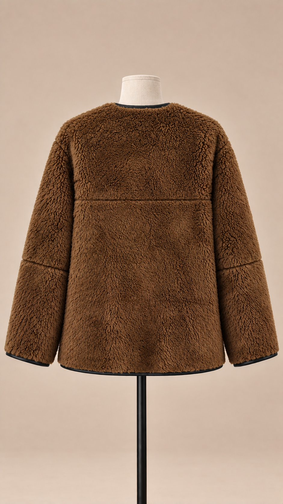Cordelia Borg Jacket — Brown mannequin back