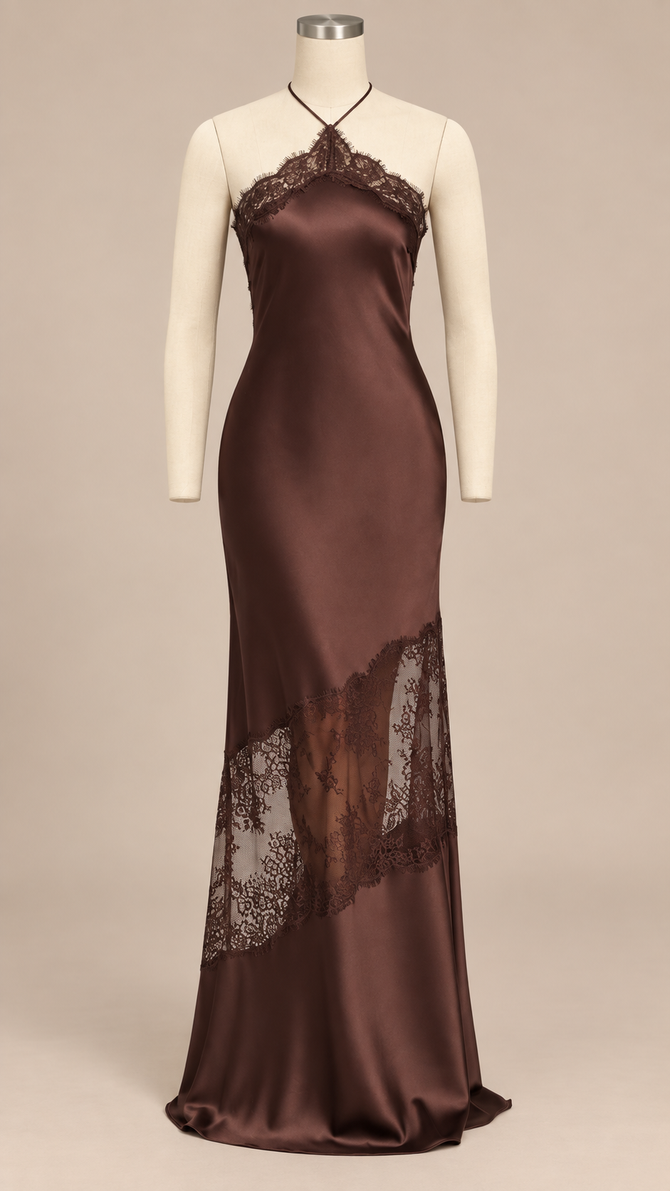 Aveline Leopard Maxi — Brown mannequin front