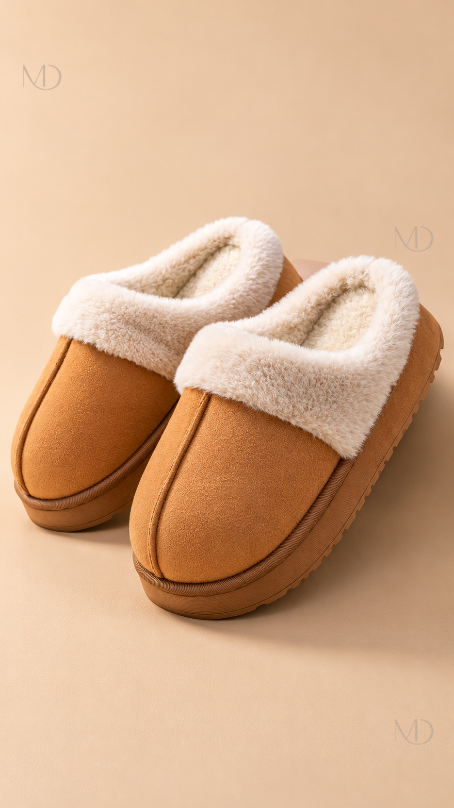 Ysaline Suede Slipper — Brown product only