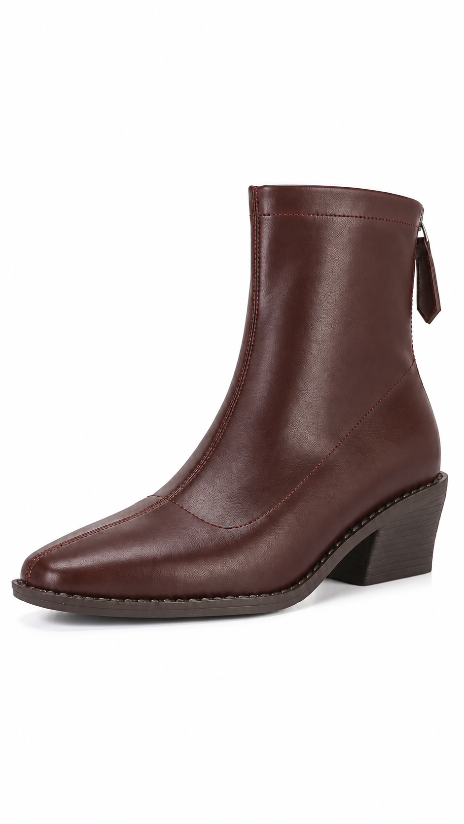 Tamara Square-Toe Boot — Brown product only