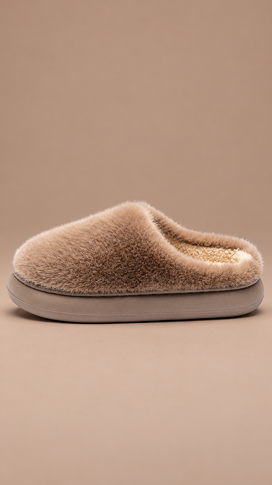 Delphine Cloud Slipper — Brown shoe side