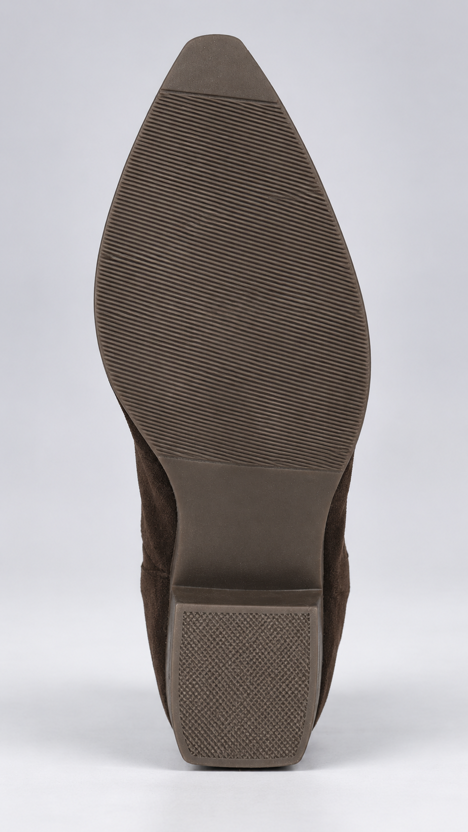 Annalena Grommet Slouch Boots — Brown shoe sole