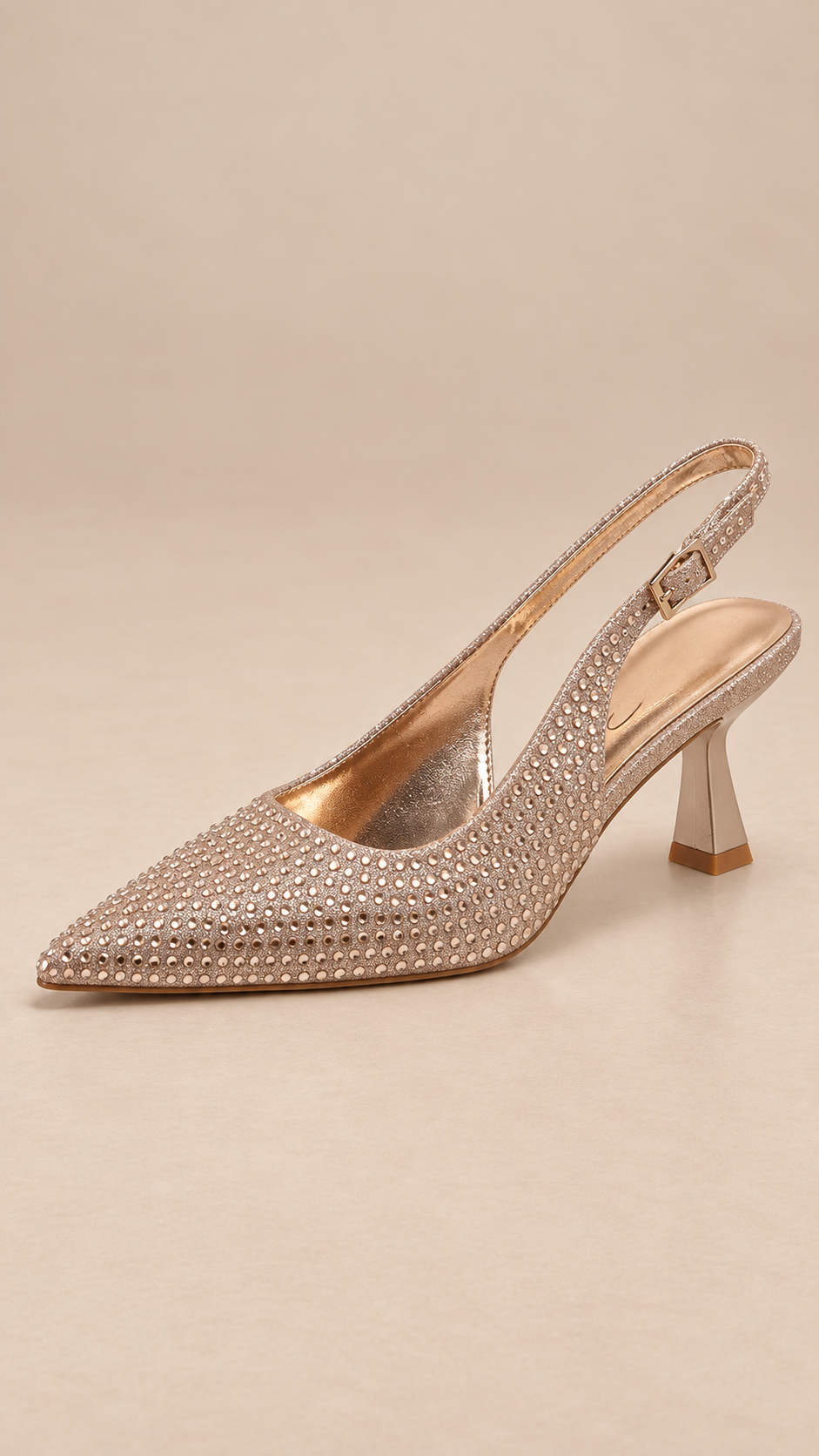 Lucinda Diamante Slingback — champagne product only