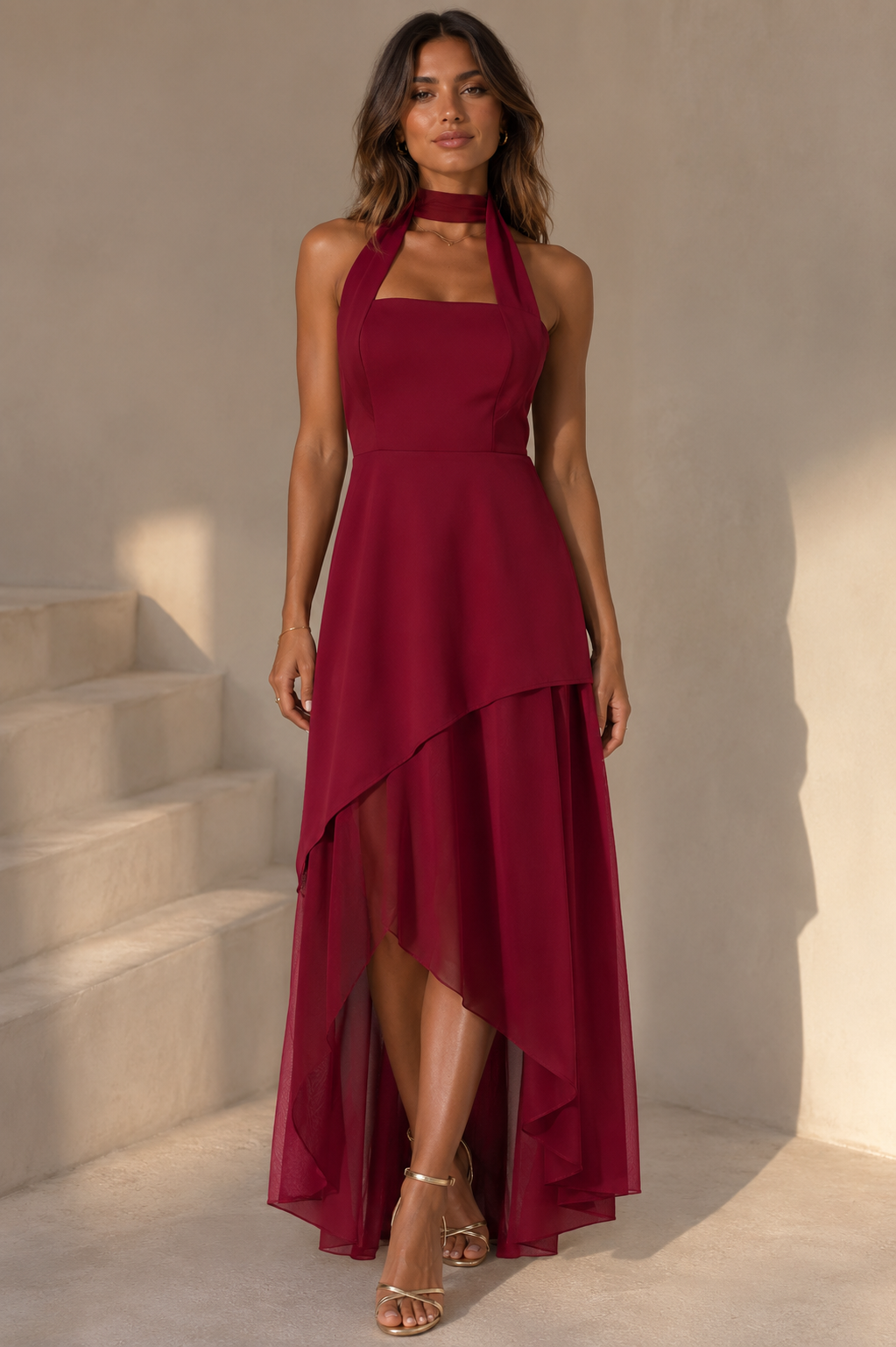 Zyra Mesh Maxi Dress