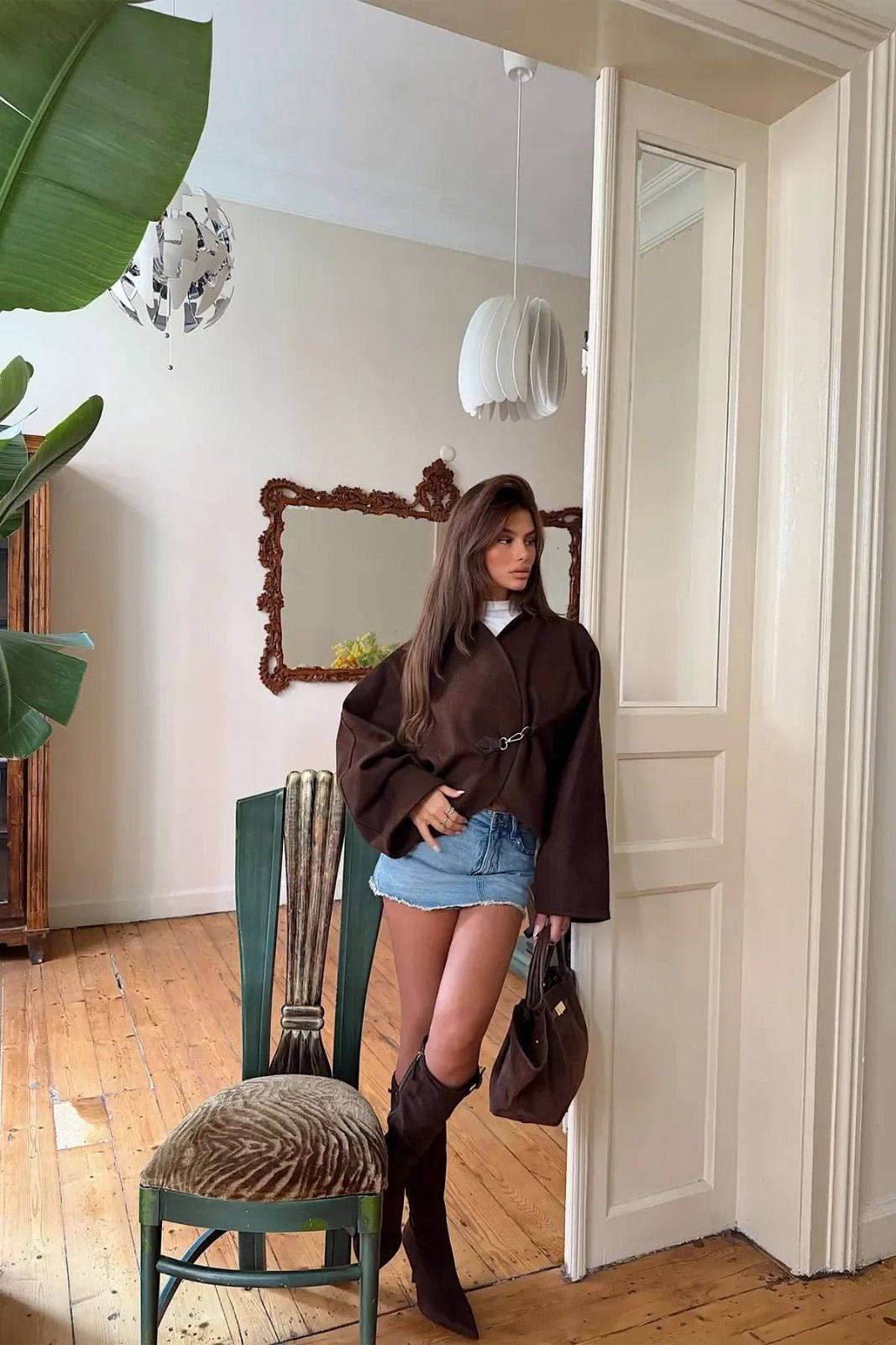 Dark Brown Basic Jacket — Dark Brown