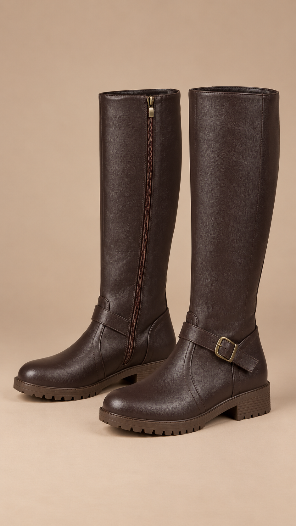 Solveig Equestrian Boots — Dark Brown product only