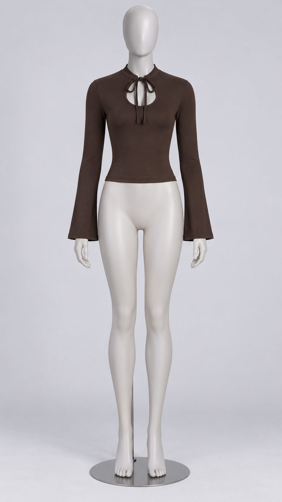 Leonie Bell-Sleeve Top — Gallery mannequin front