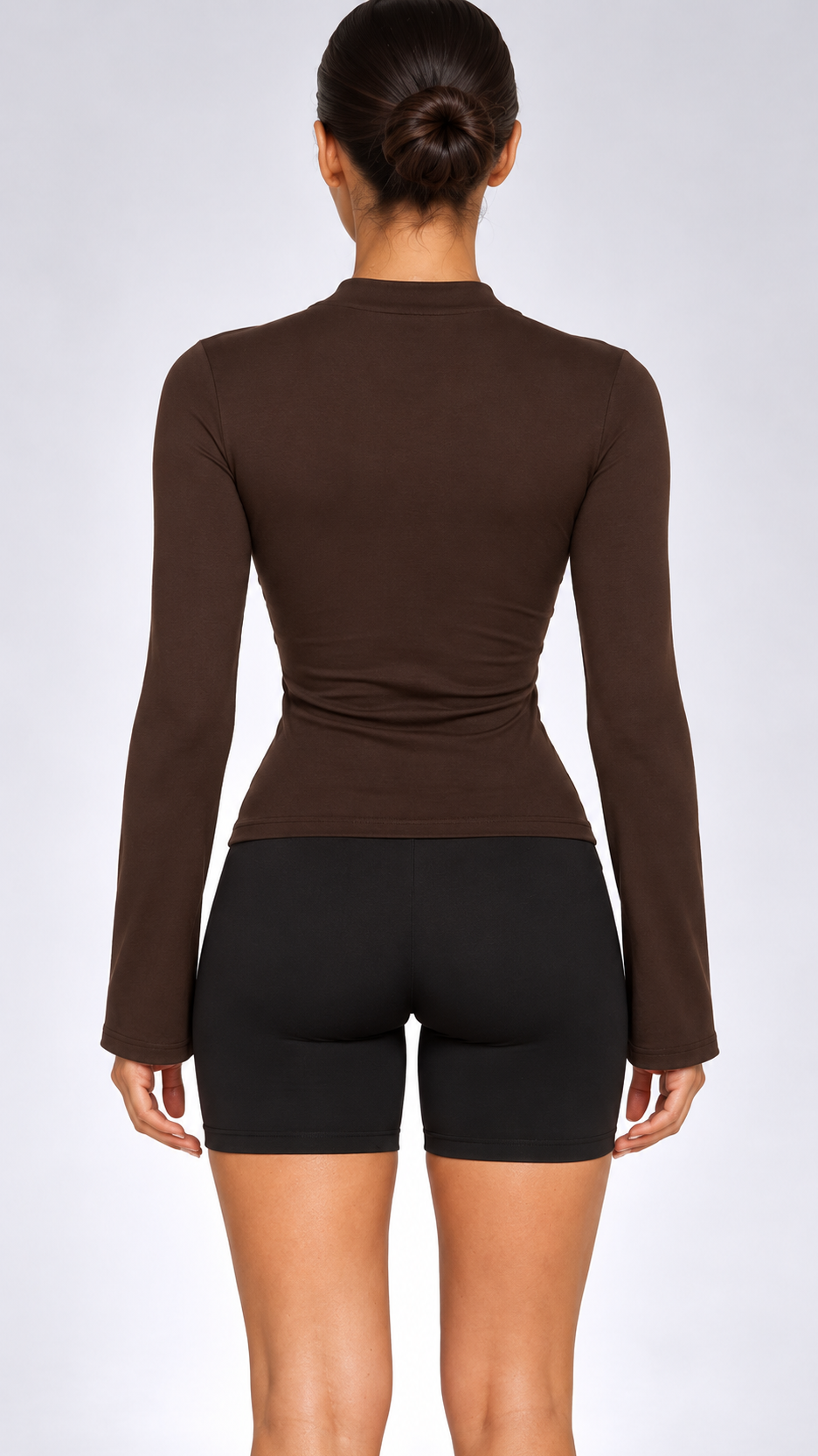 Leonie Bell-Sleeve Top — Gallery model back