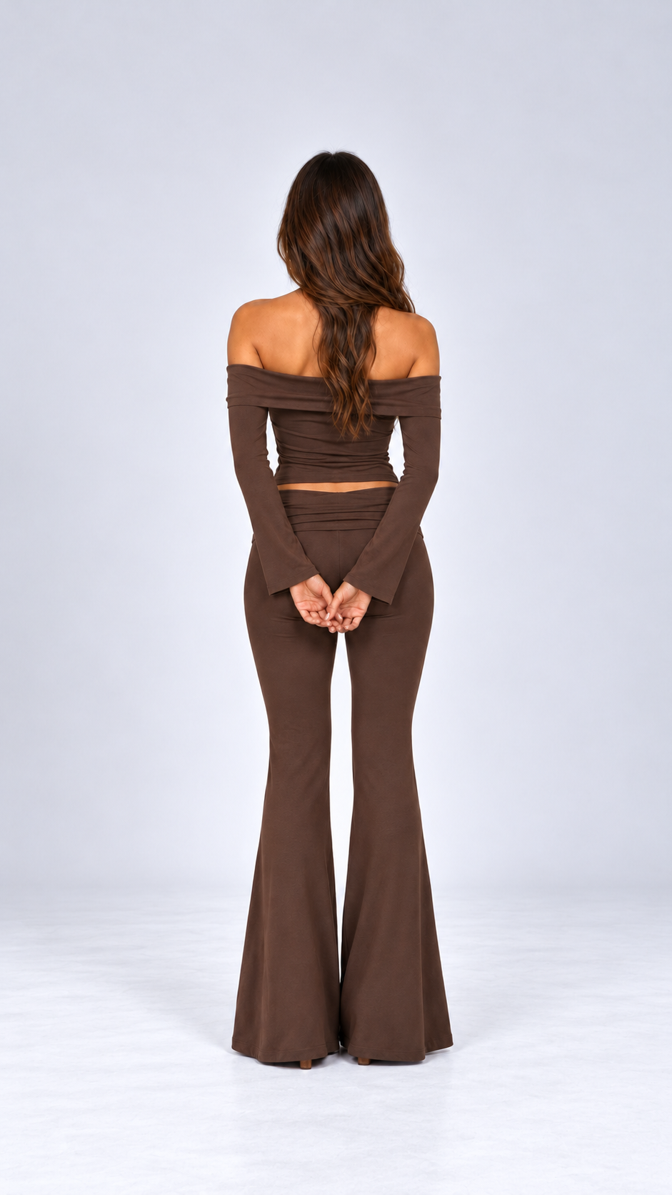 Brunella Fold-Waist Set — Gallery model back