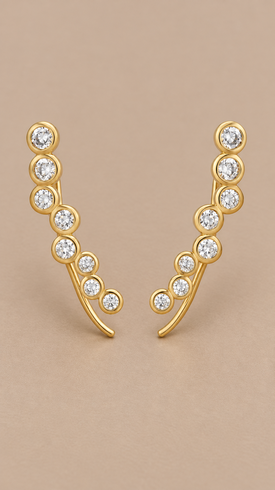 Ismene Bubble Ear Climber — Gold product only